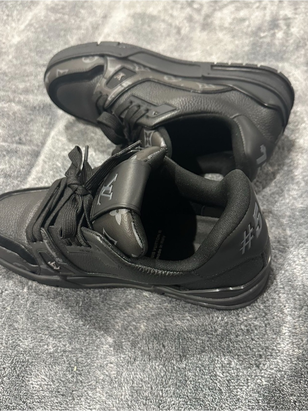 Louis Vuitton All-Black Low-Top Sneakers